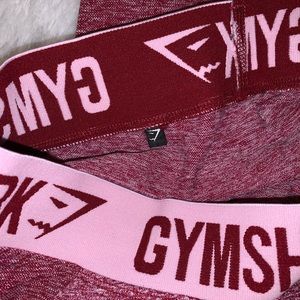 GYMSHARK PINK MARL FLEX LEGGINGS